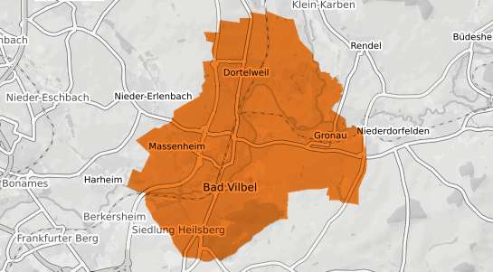 Mietspiegelkarte Bad Vilbel